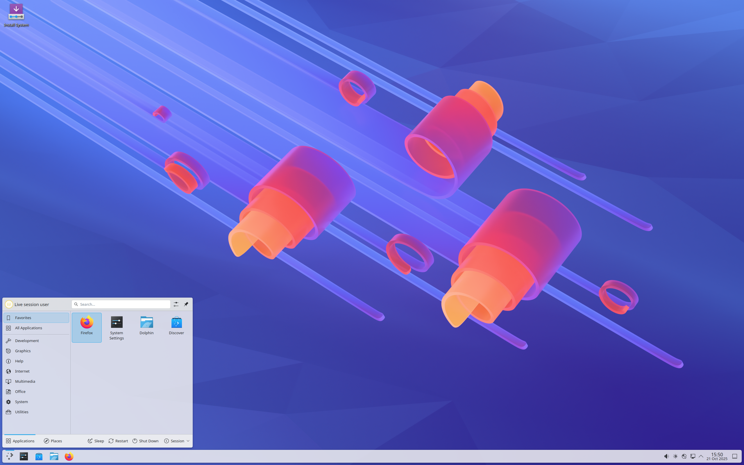 KDE neon desktop screenshot: 20251021