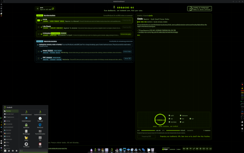 Kodachi desktop screenshot: Distribution overview