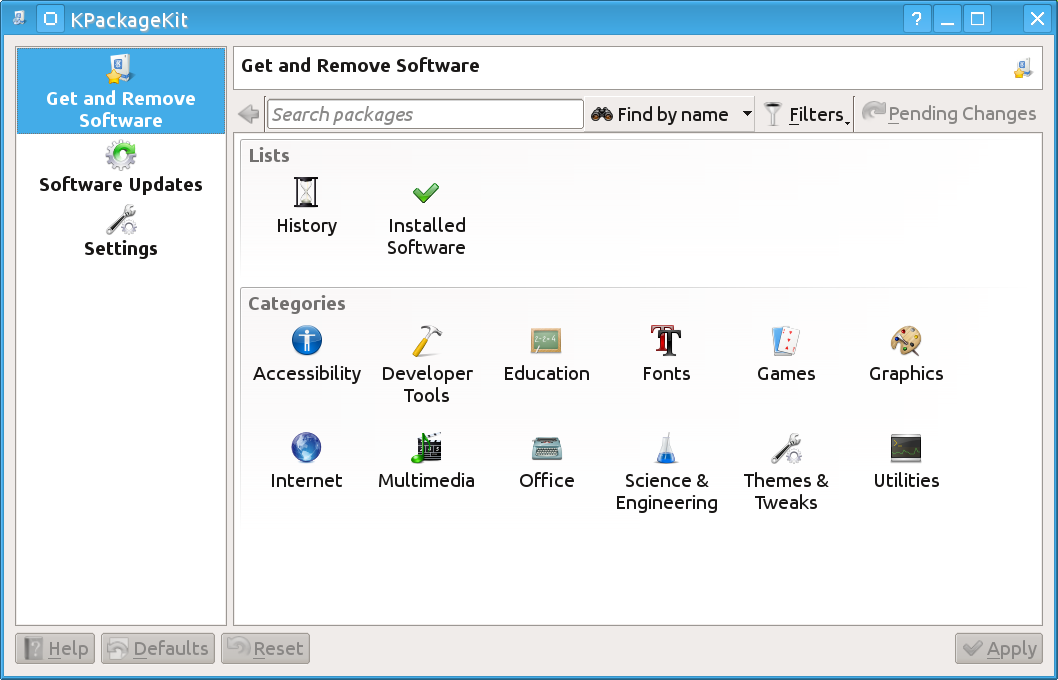 Kubuntu desktop screenshot: 10.10 software