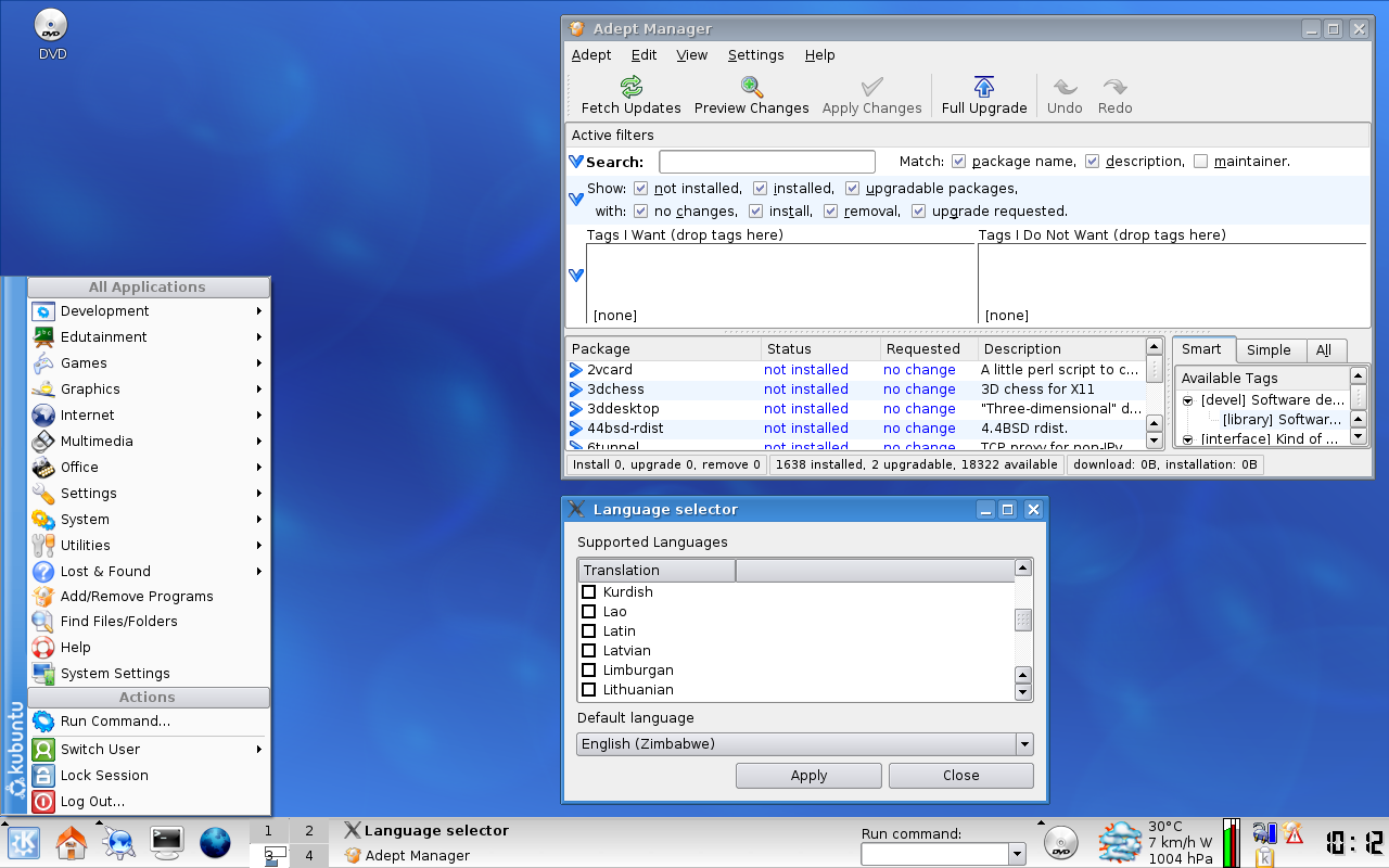 Kubuntu desktop screenshot: 6.06
