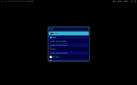 LainOS desktop screenshot: Distribution overview