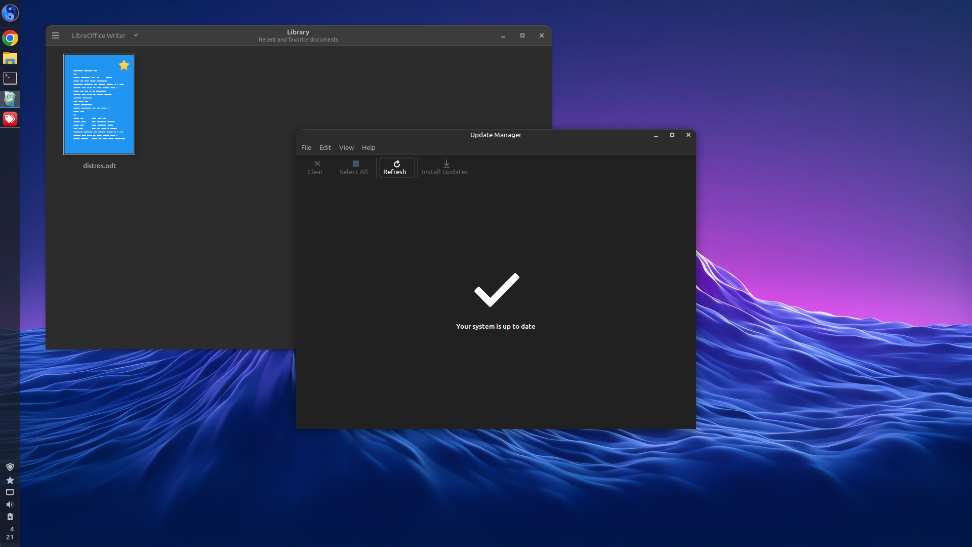 LastOSLinux desktop screenshot: 2025 05 25 library