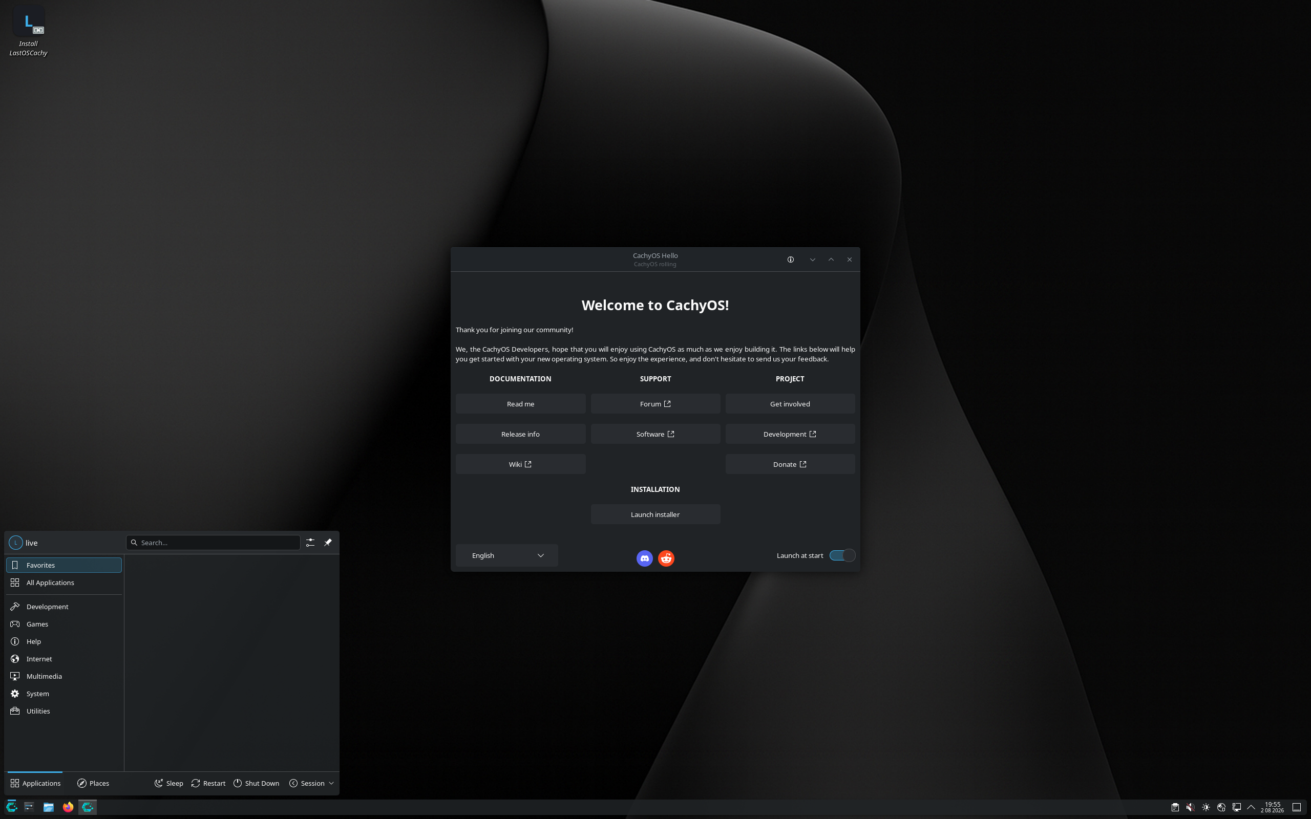 LastOSLinux desktop screenshot: 26 08 02 kde
