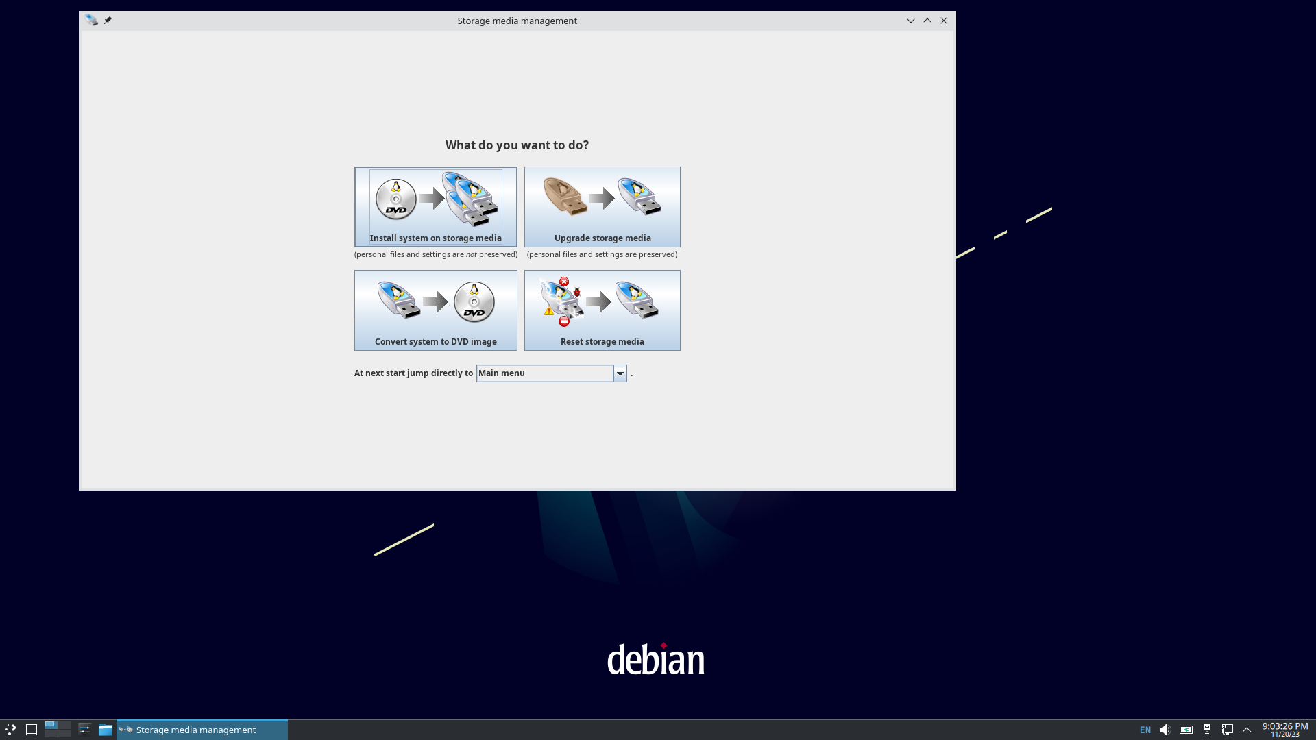 Lernstick desktop screenshot: 12 media