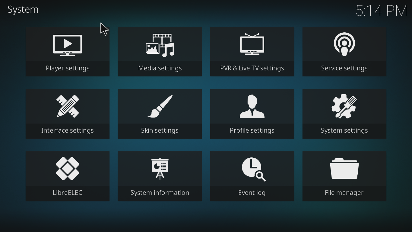 LibreELEC desktop screenshot: 8.0.1