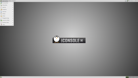 LinuxConsole desktop screenshot: Distribution overview