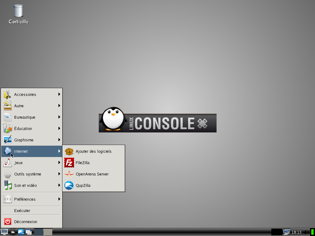 LinuxConsole desktop screenshot: 2.5