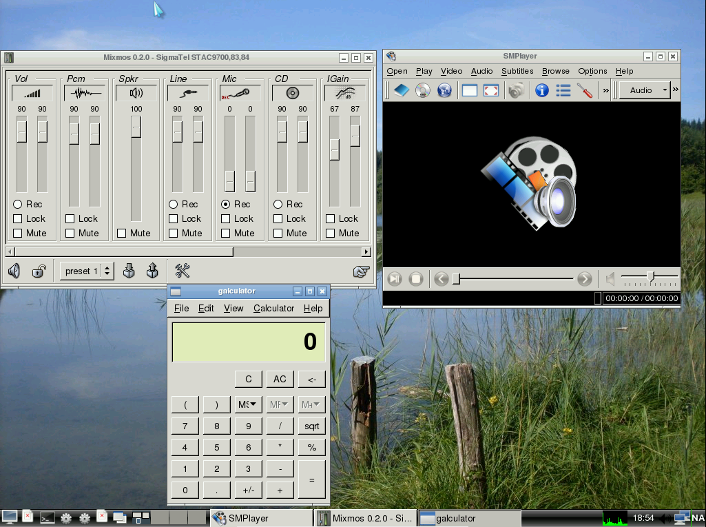 LinuxConsole desktop screenshot: 2010 applications
