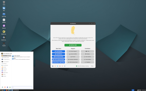 Lite desktop screenshot: Distribution overview