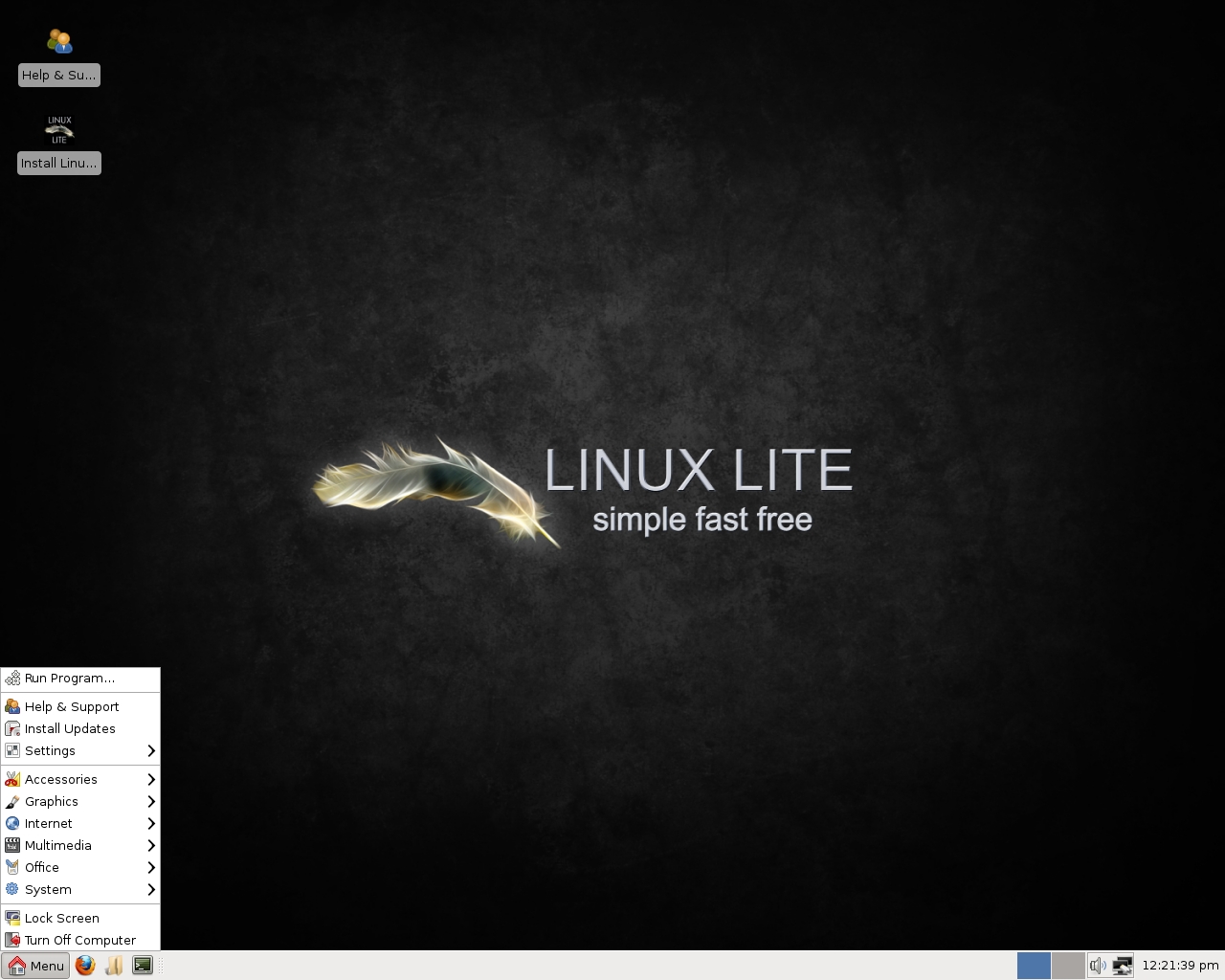 Lite desktop screenshot: 1.0.2