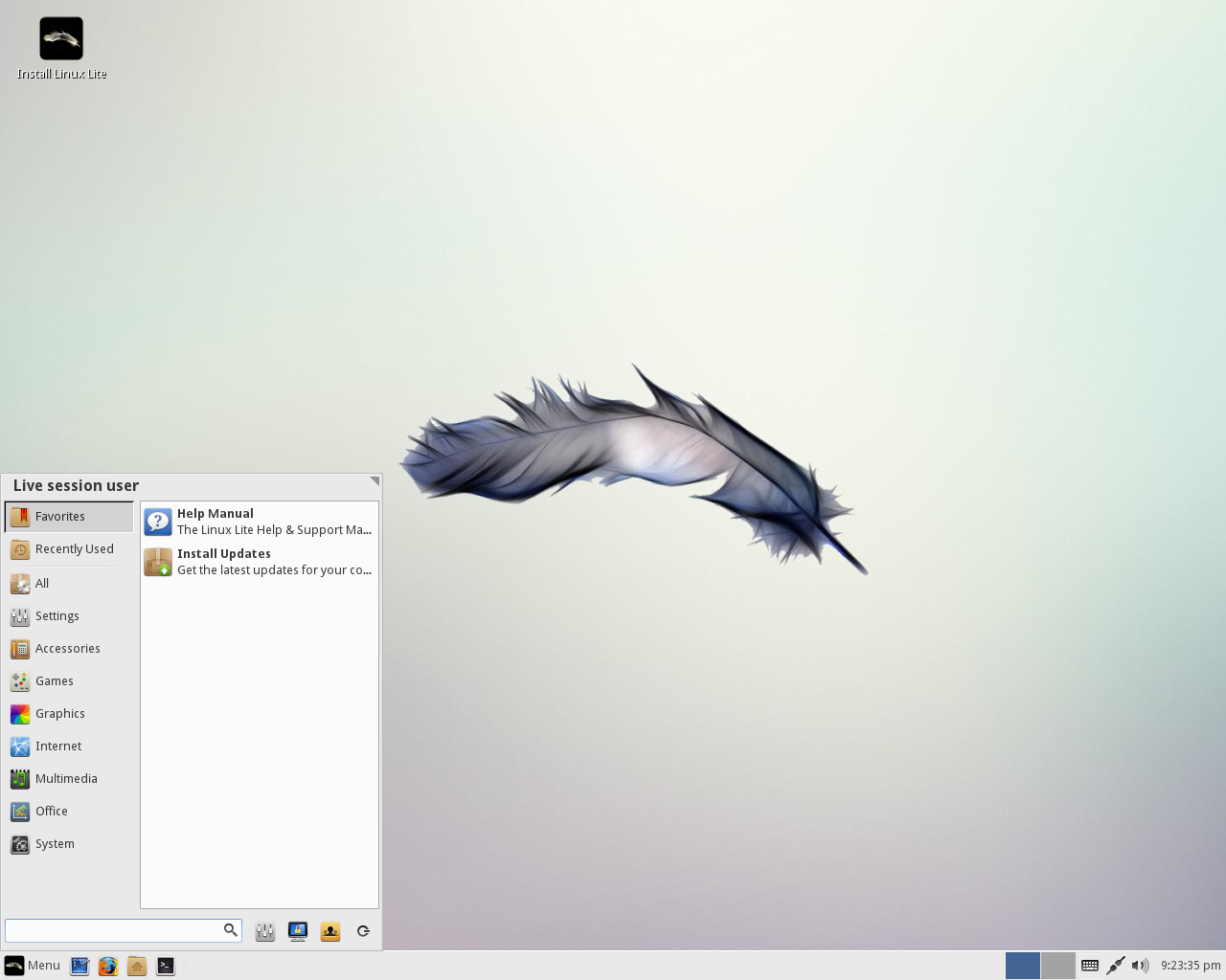 Lite desktop screenshot: 2.0