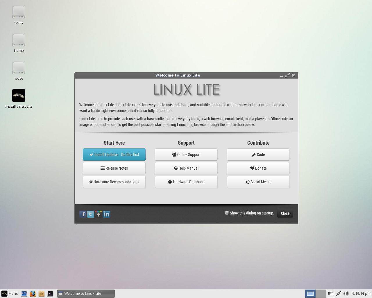 Lite desktop screenshot: 2.2