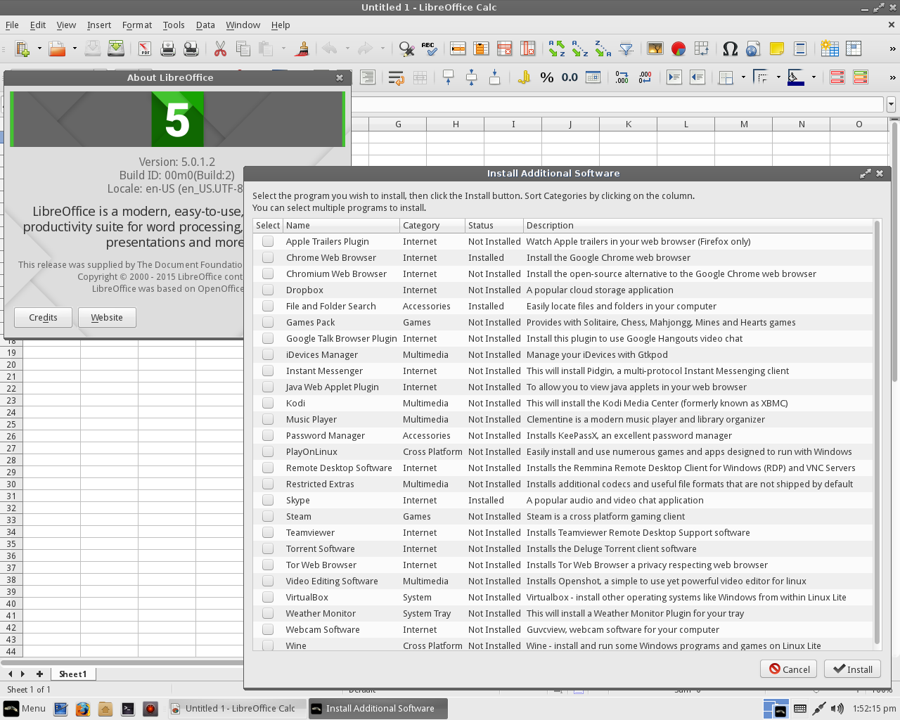 Lite desktop screenshot: 2.6 lite software