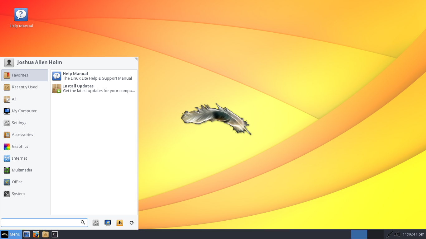 Lite desktop screenshot: 3.0 menu