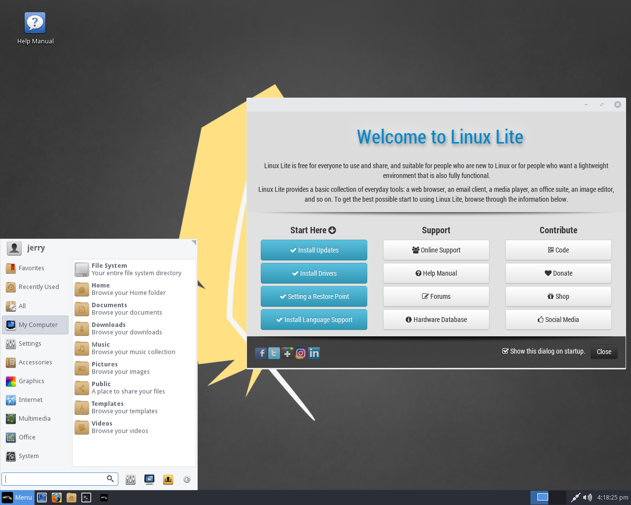 Lite desktop screenshot: 3.6
