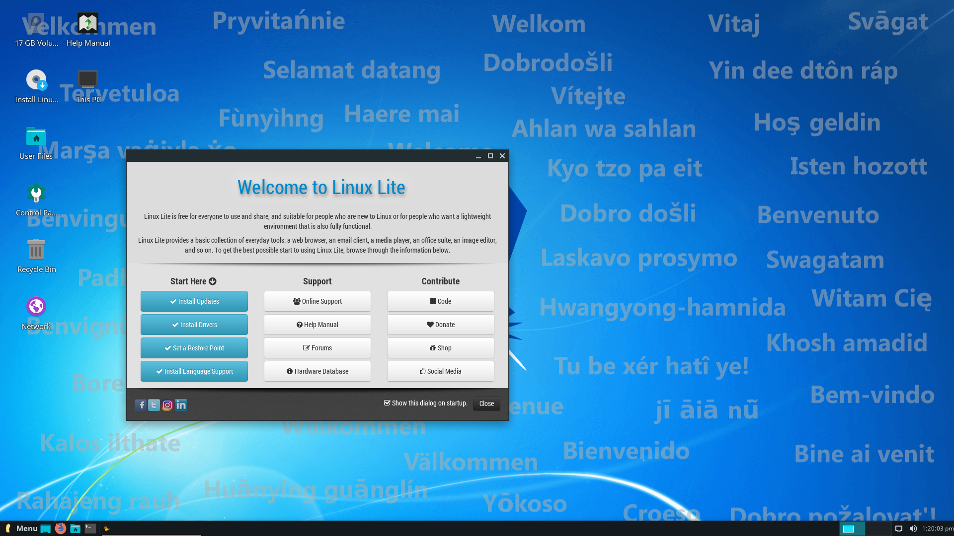 Lite desktop screenshot: 4.8