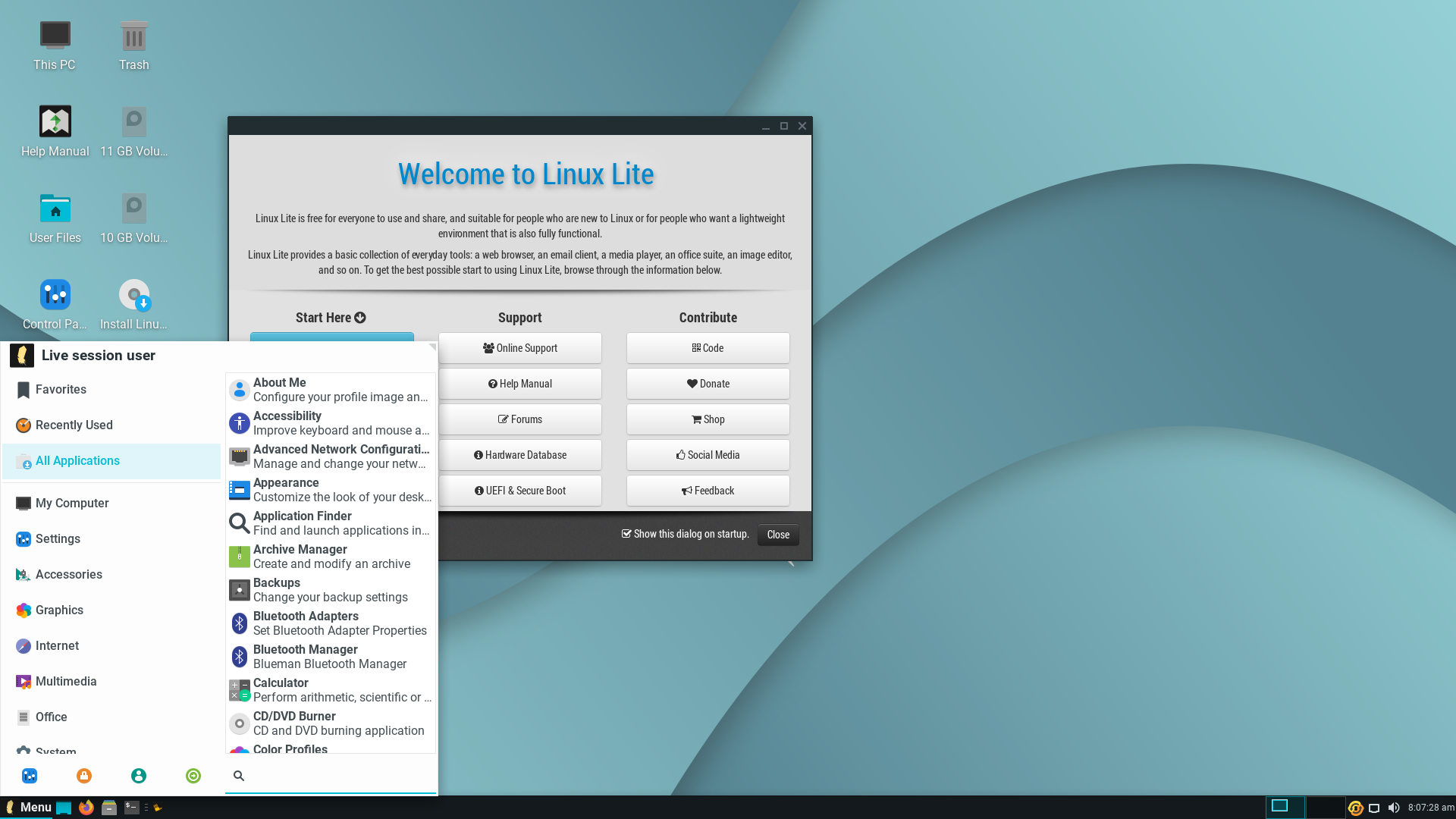Lite desktop screenshot: 5.2