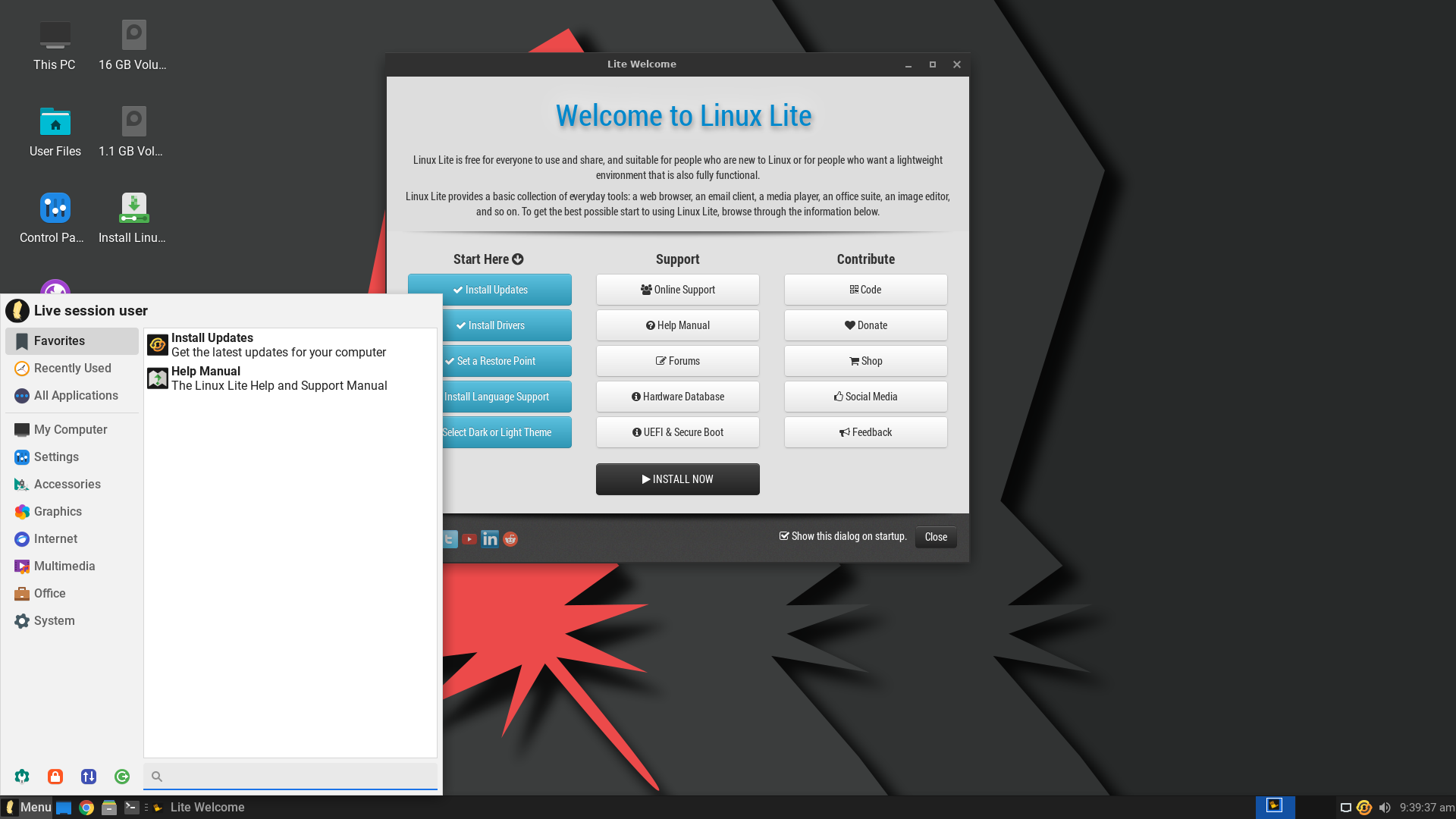Lite desktop screenshot: 6.2
