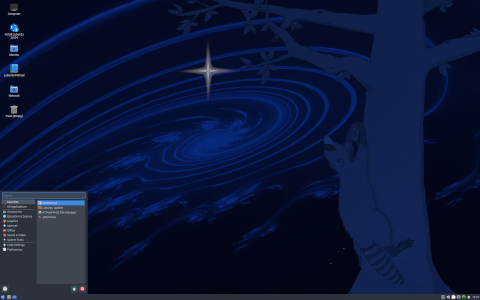 Lubuntu desktop screenshot: Distribution overview