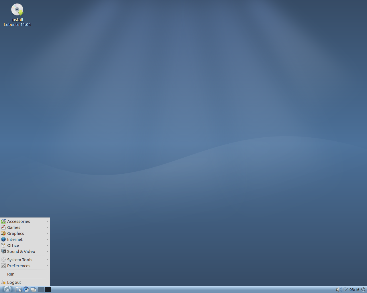 Lubuntu desktop screenshot: 11.04