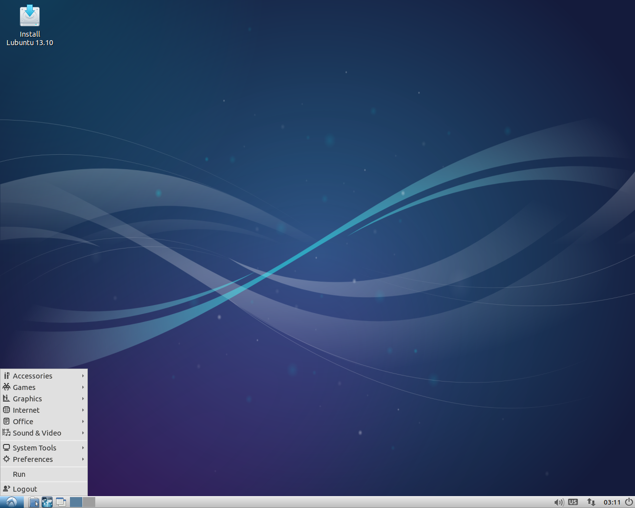 Lubuntu desktop screenshot: 13.10