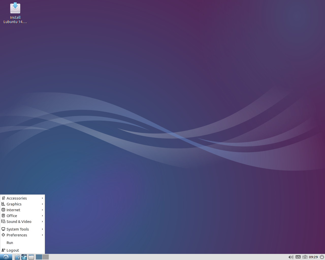 Lubuntu desktop screenshot: 14.04
