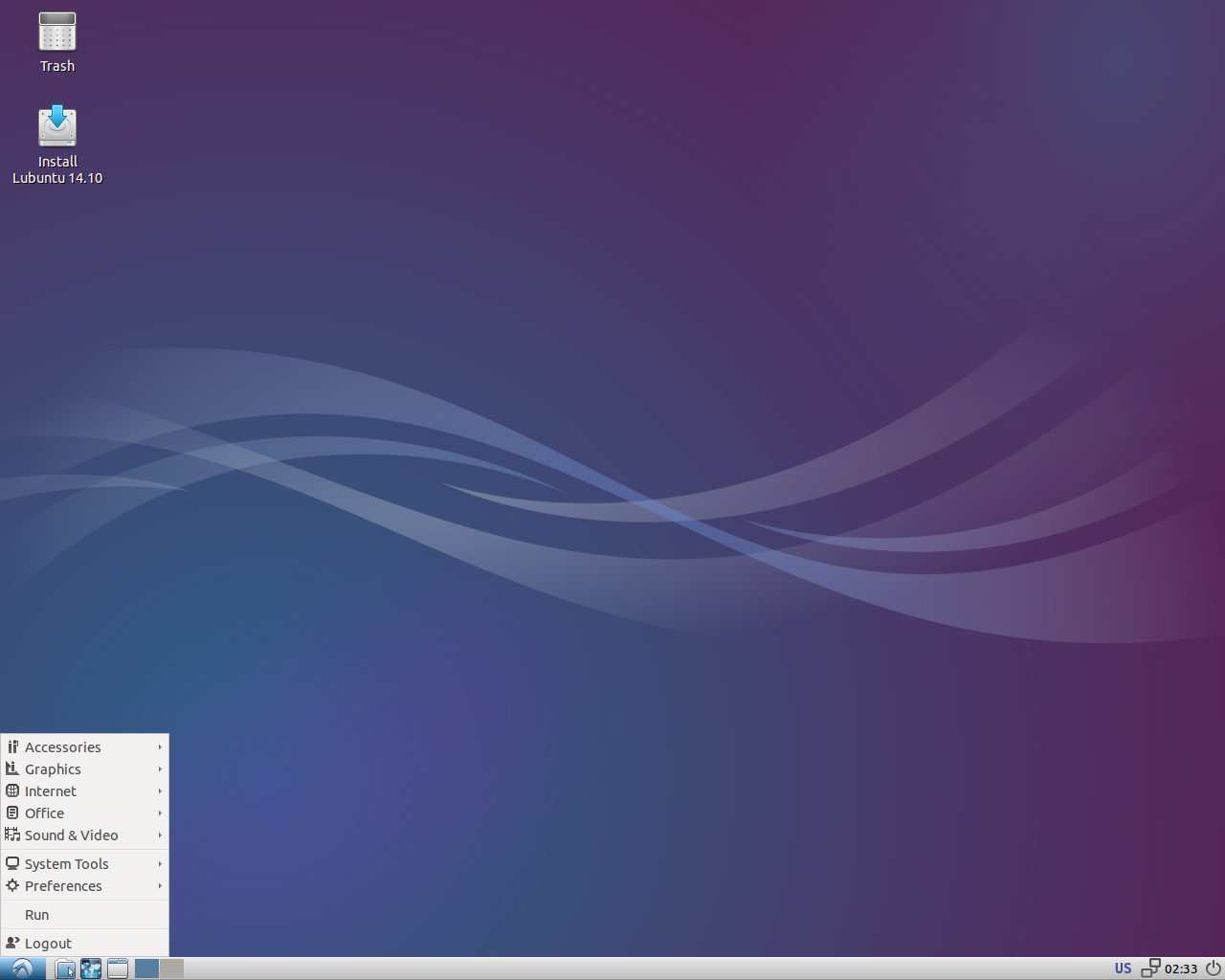 Lubuntu desktop screenshot: 14.10