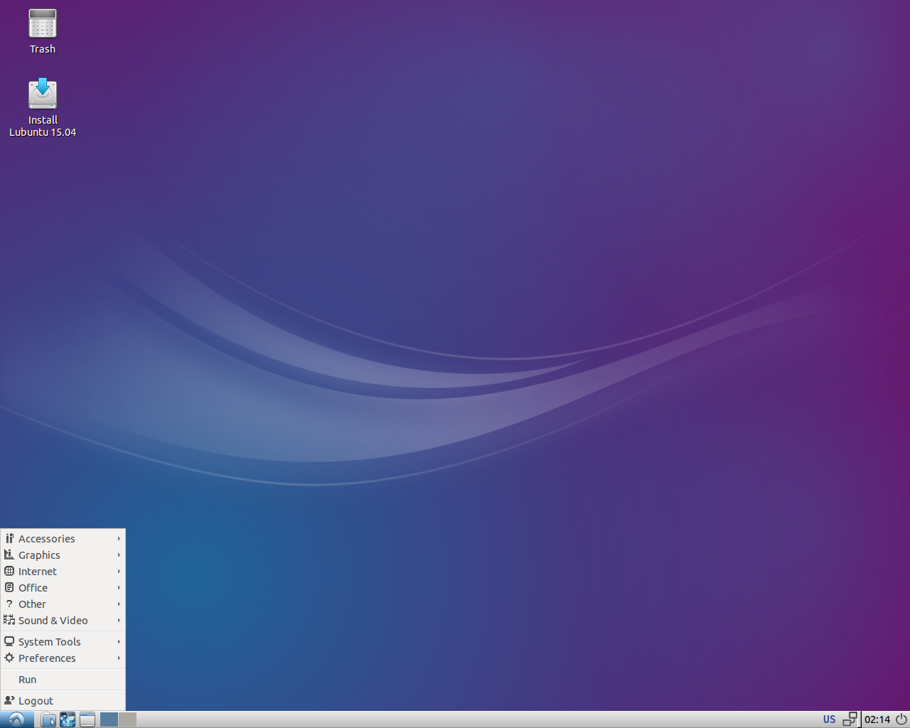 Lubuntu desktop screenshot: 15.04
