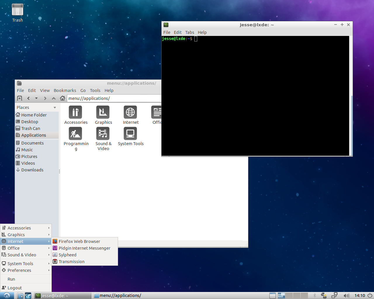 Lubuntu desktop screenshot: 18.04 desktop