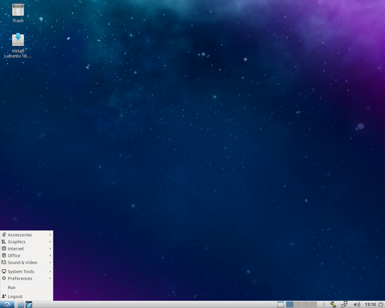 Lubuntu desktop screenshot: 18.04