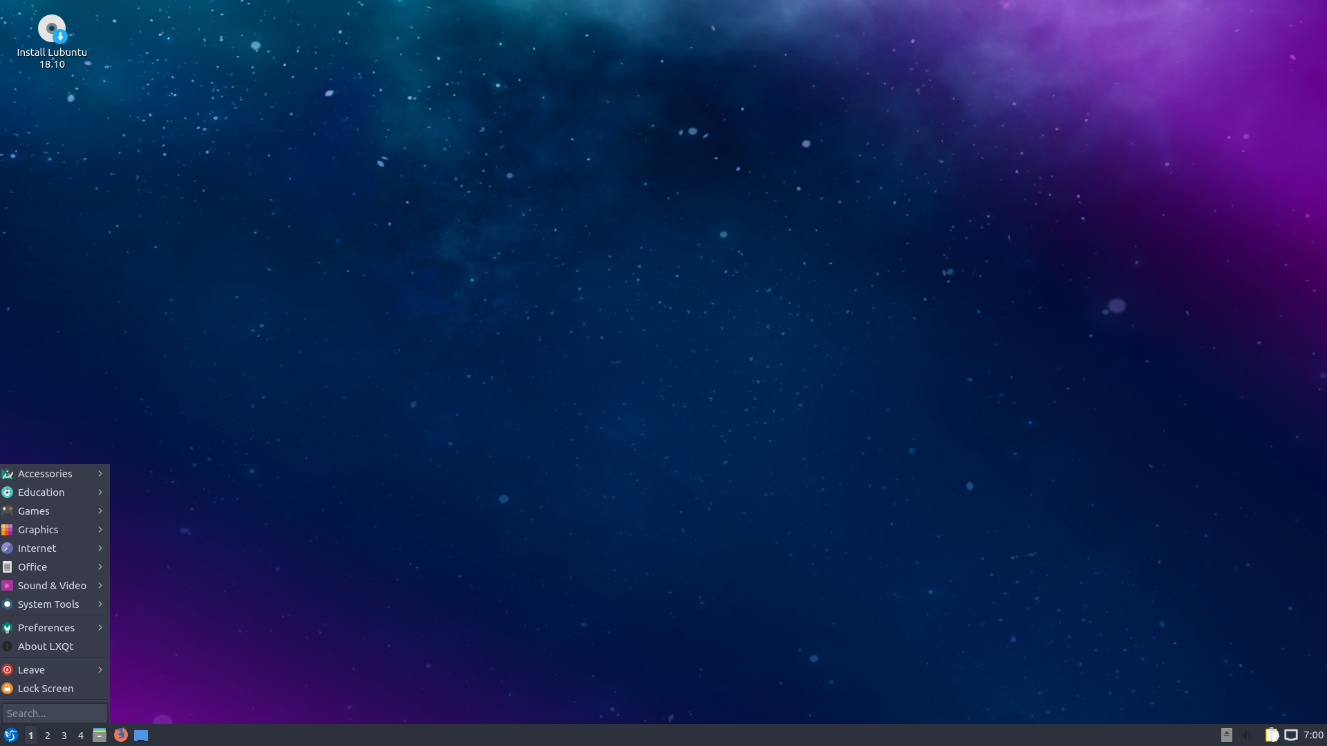 Lubuntu desktop screenshot: 18.10