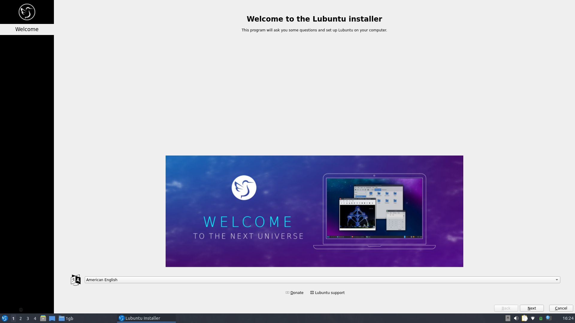 Lubuntu desktop screenshot: 22.10 installer