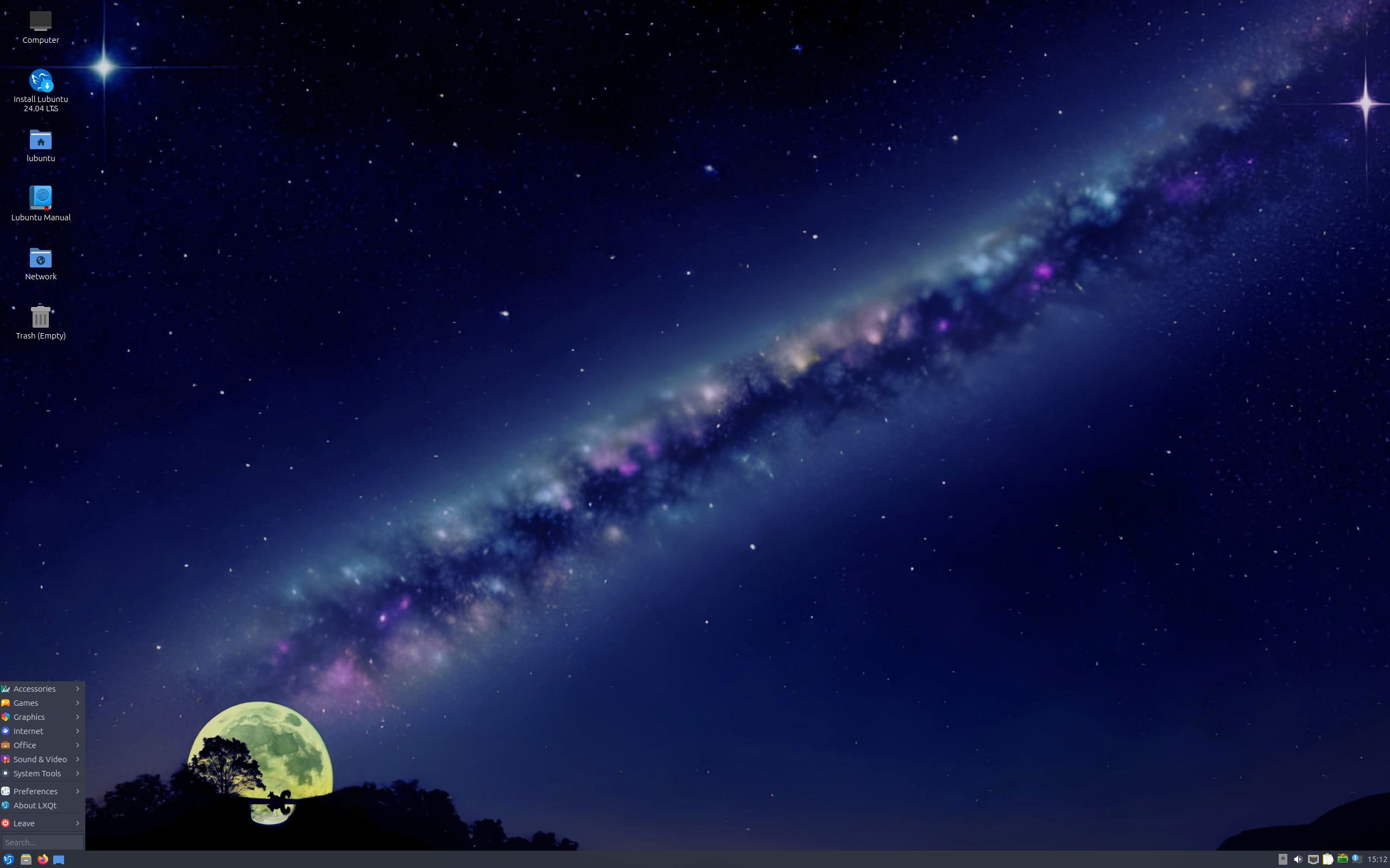 Lubuntu desktop screenshot: 24.04