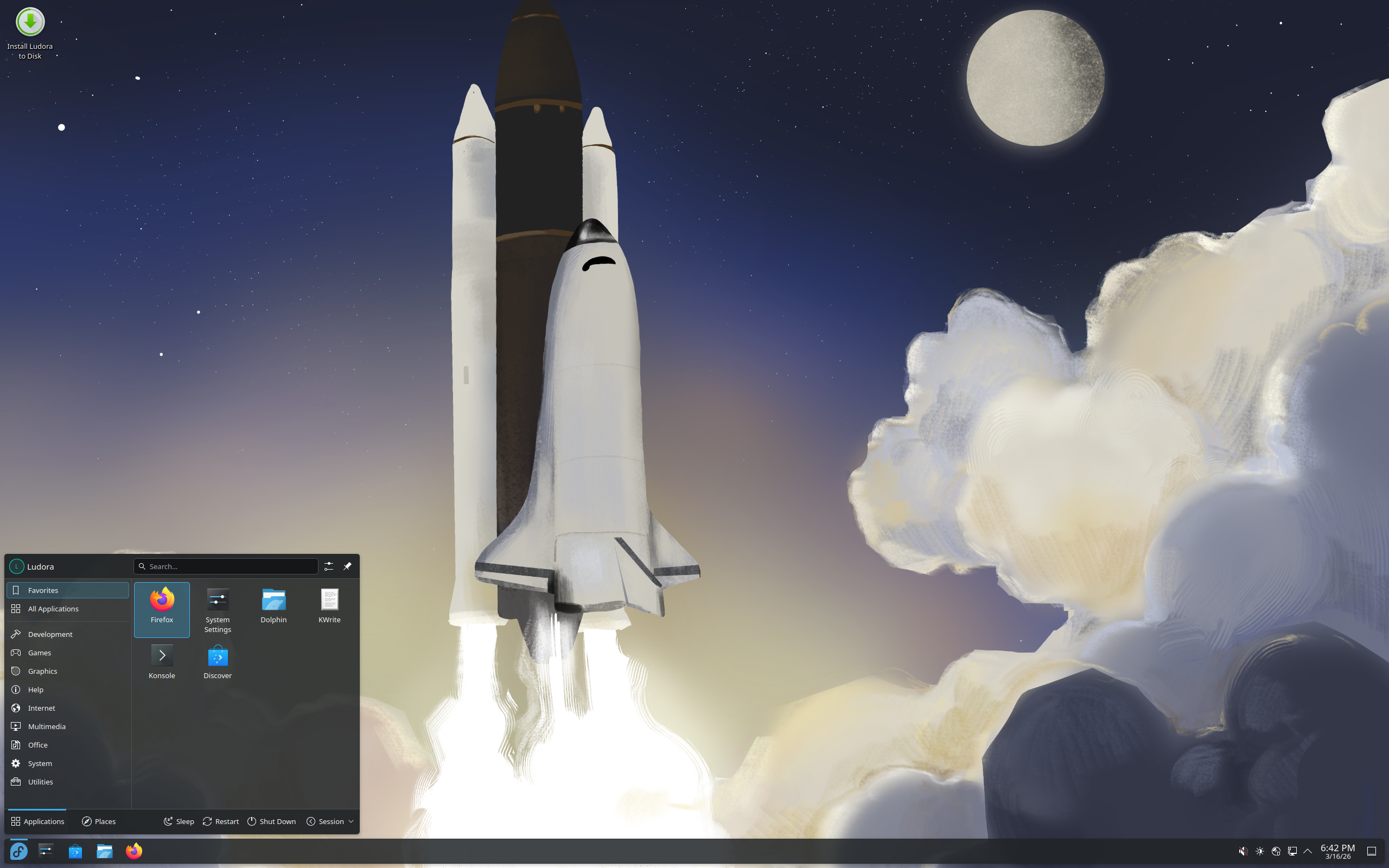Ludora desktop screenshot: beta1