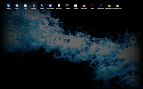 Maemo Leste desktop screenshot: Distribution overview