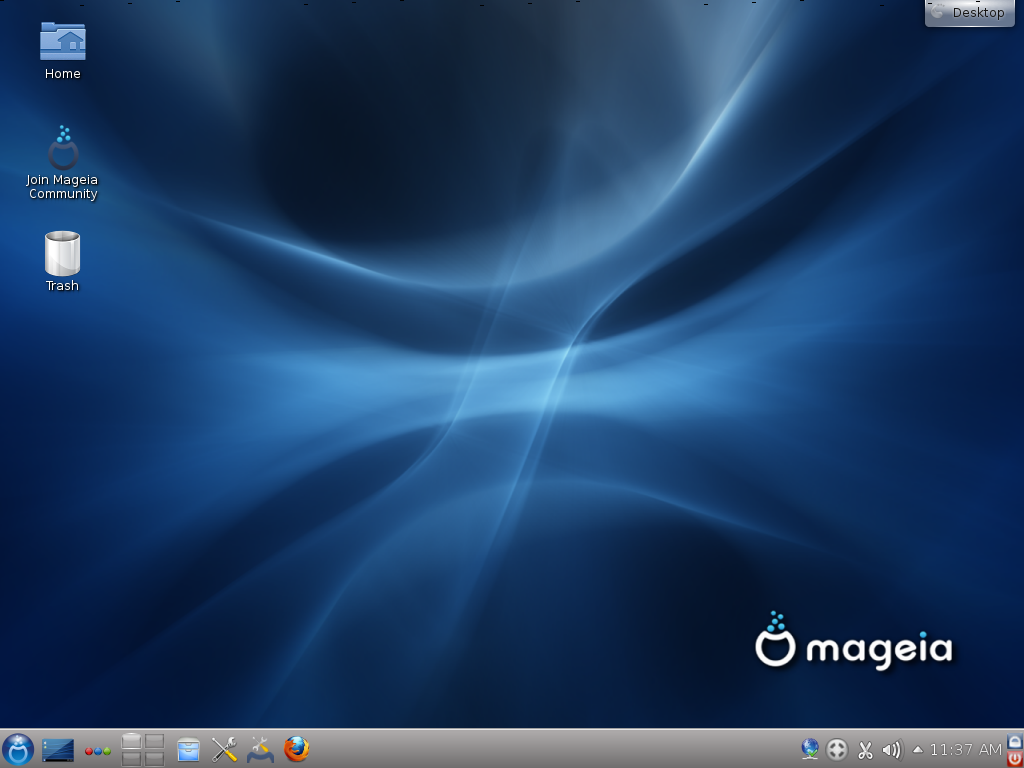 Mageia desktop screenshot: 2 desktop