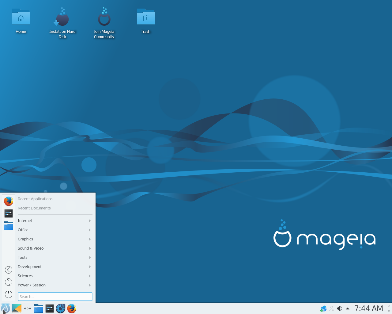 Mageia desktop screenshot: 6