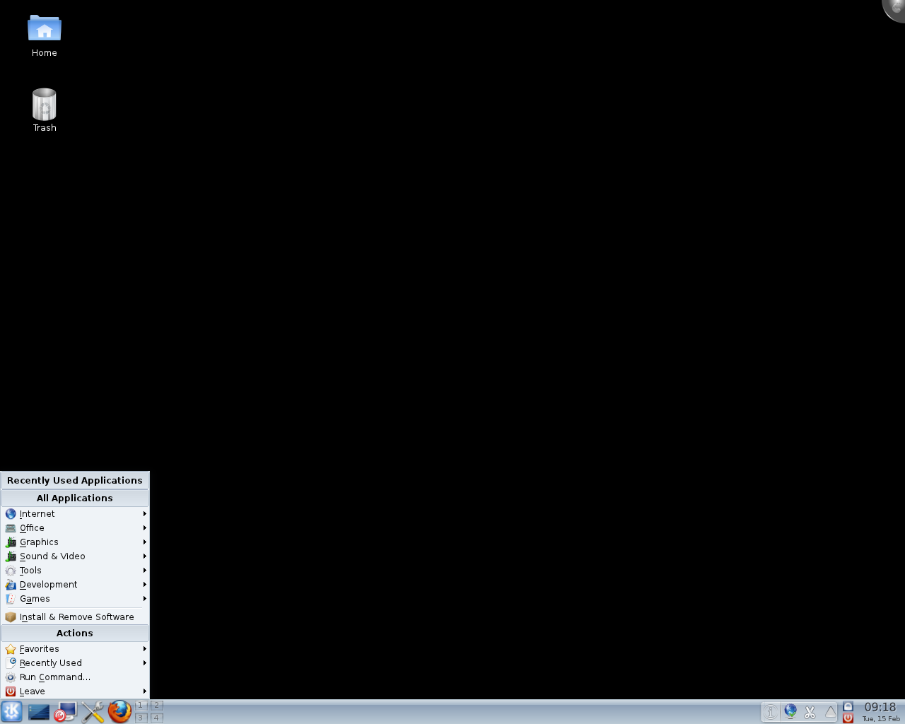 Mageia desktop screenshot: alpha1