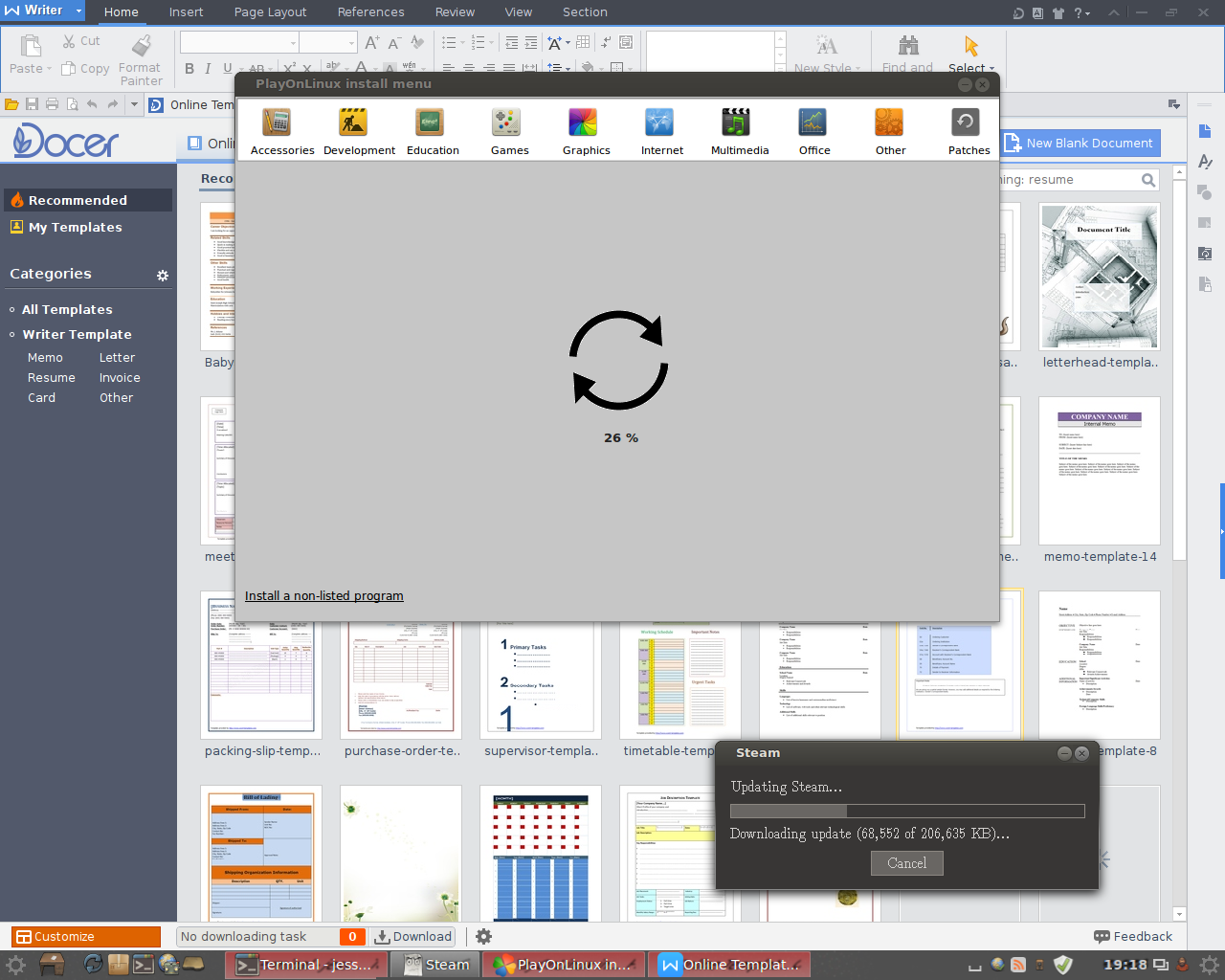 MakuluLinux desktop screenshot: 2.0 apps
