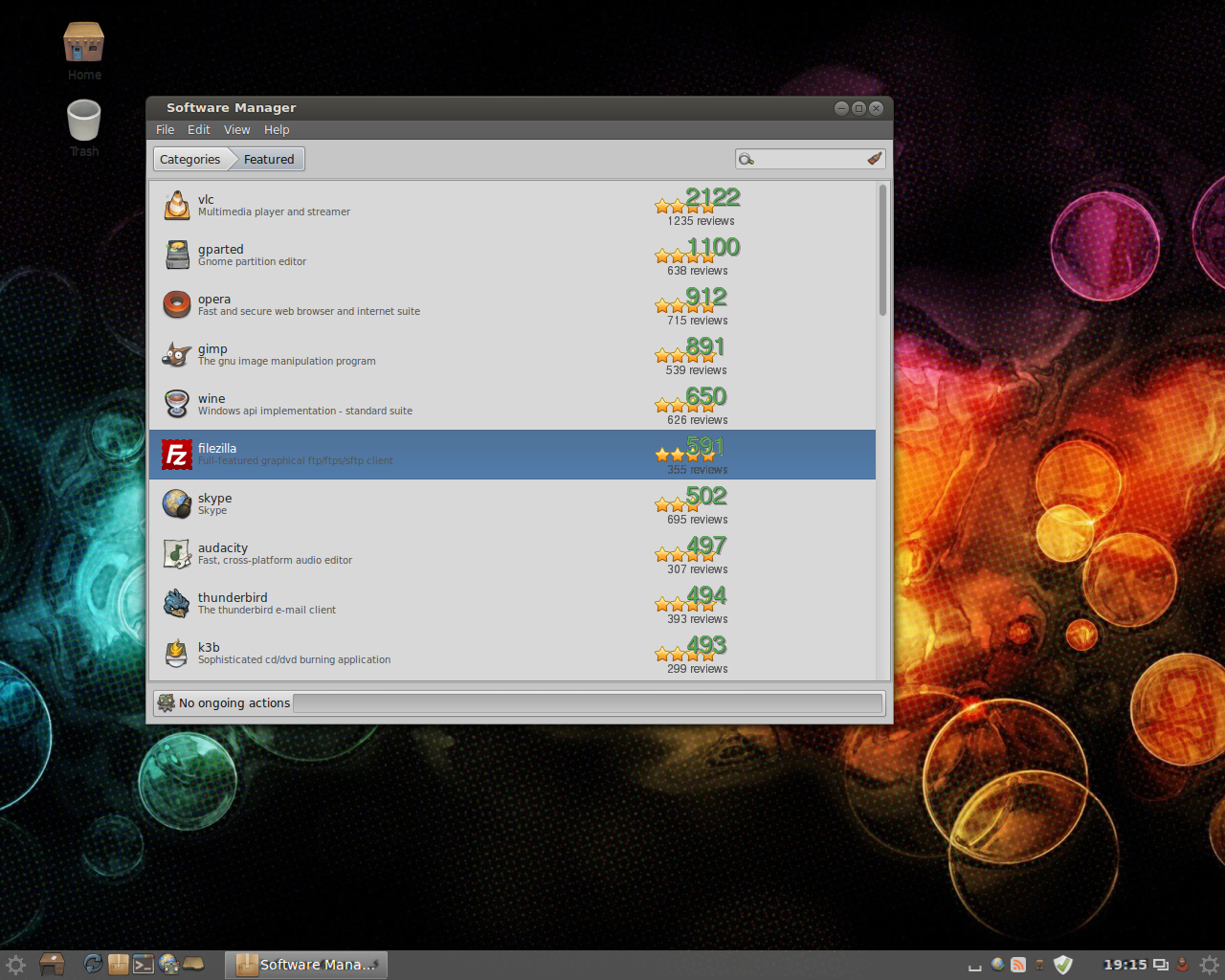 MakuluLinux desktop screenshot: 2.0 software