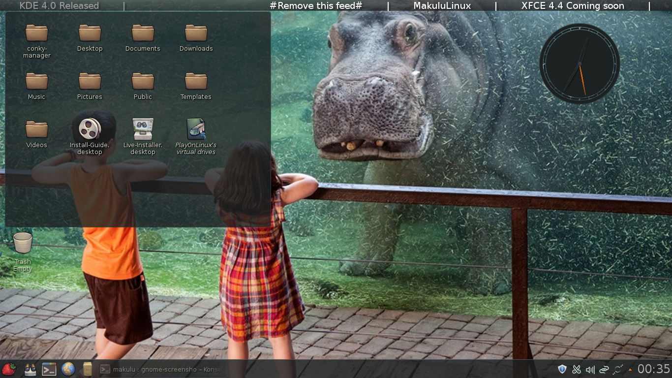 MakuluLinux desktop screenshot: 4.0 desktop
