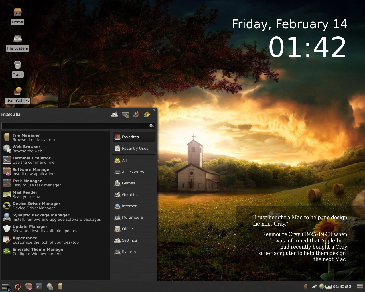 MakuluLinux desktop screenshot: 5.0