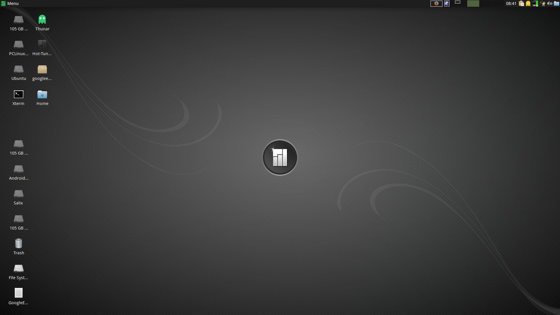 Manjaro desktop screenshot: 0.8.13 openrc
