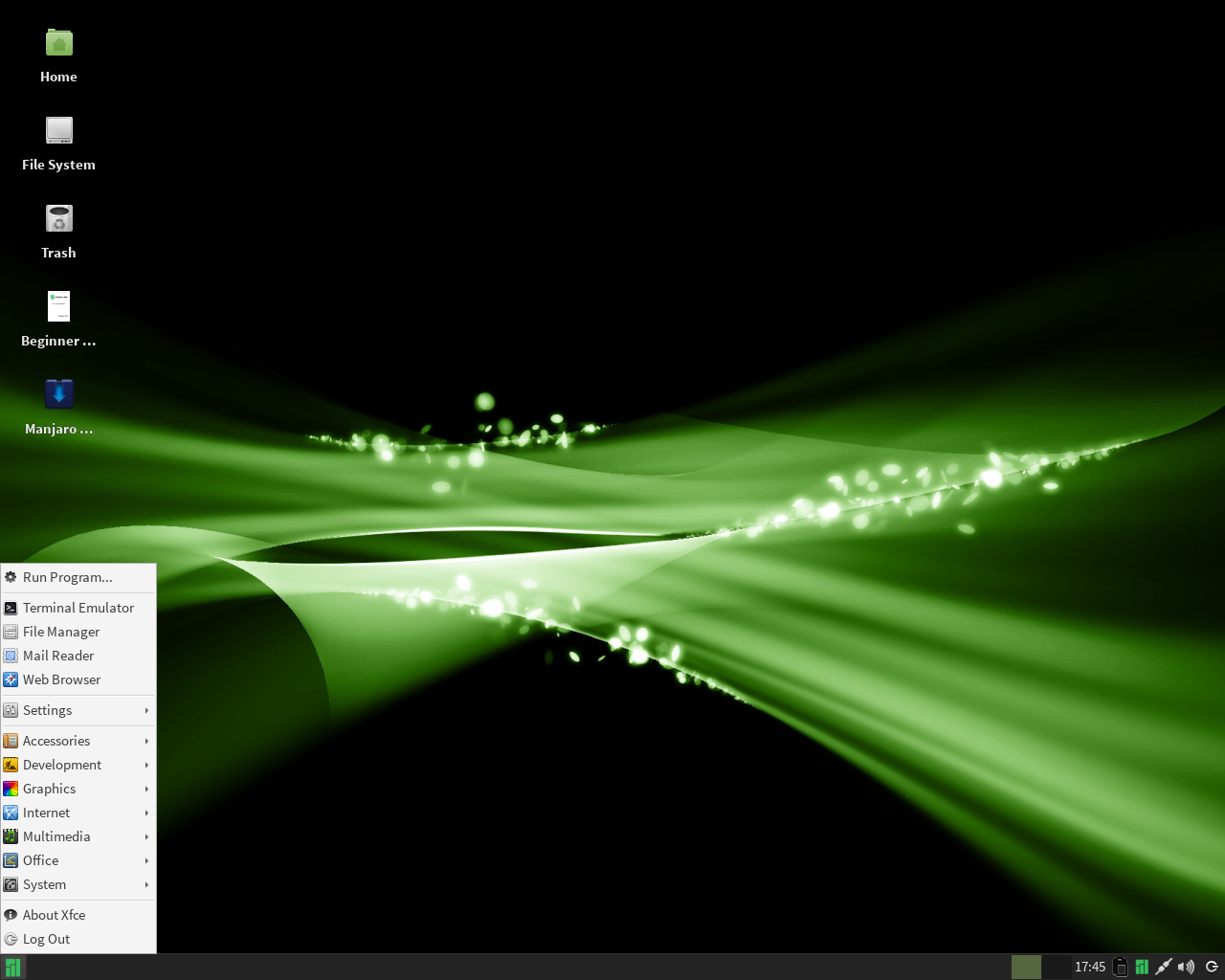 Manjaro desktop screenshot: 0.8.3