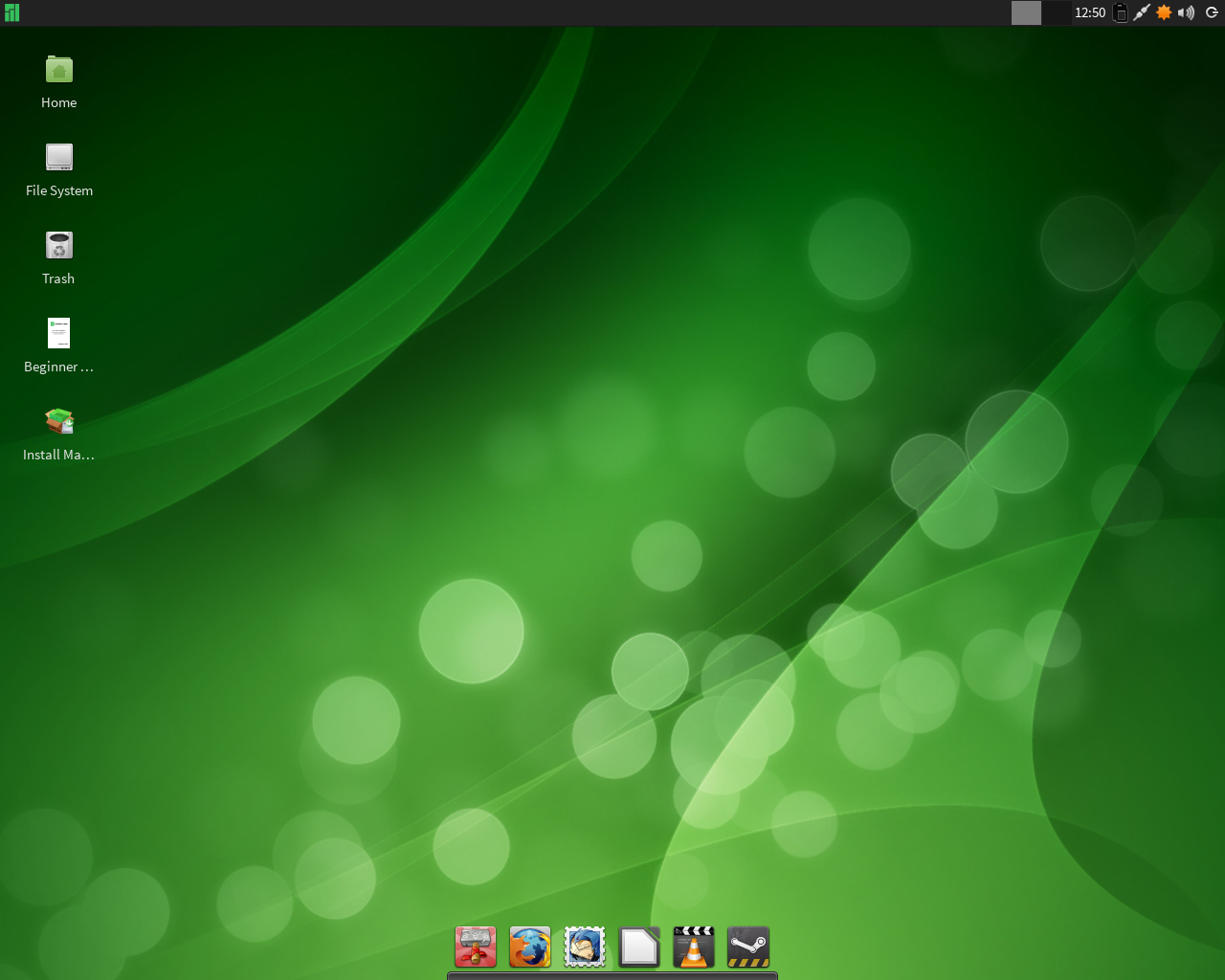 Manjaro desktop screenshot: 0.8.5