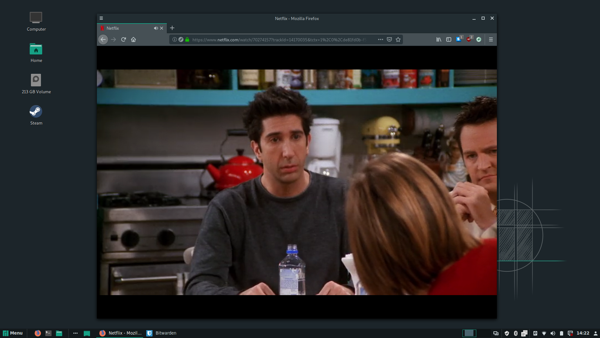 Manjaro desktop screenshot: 18.0.4 firefox