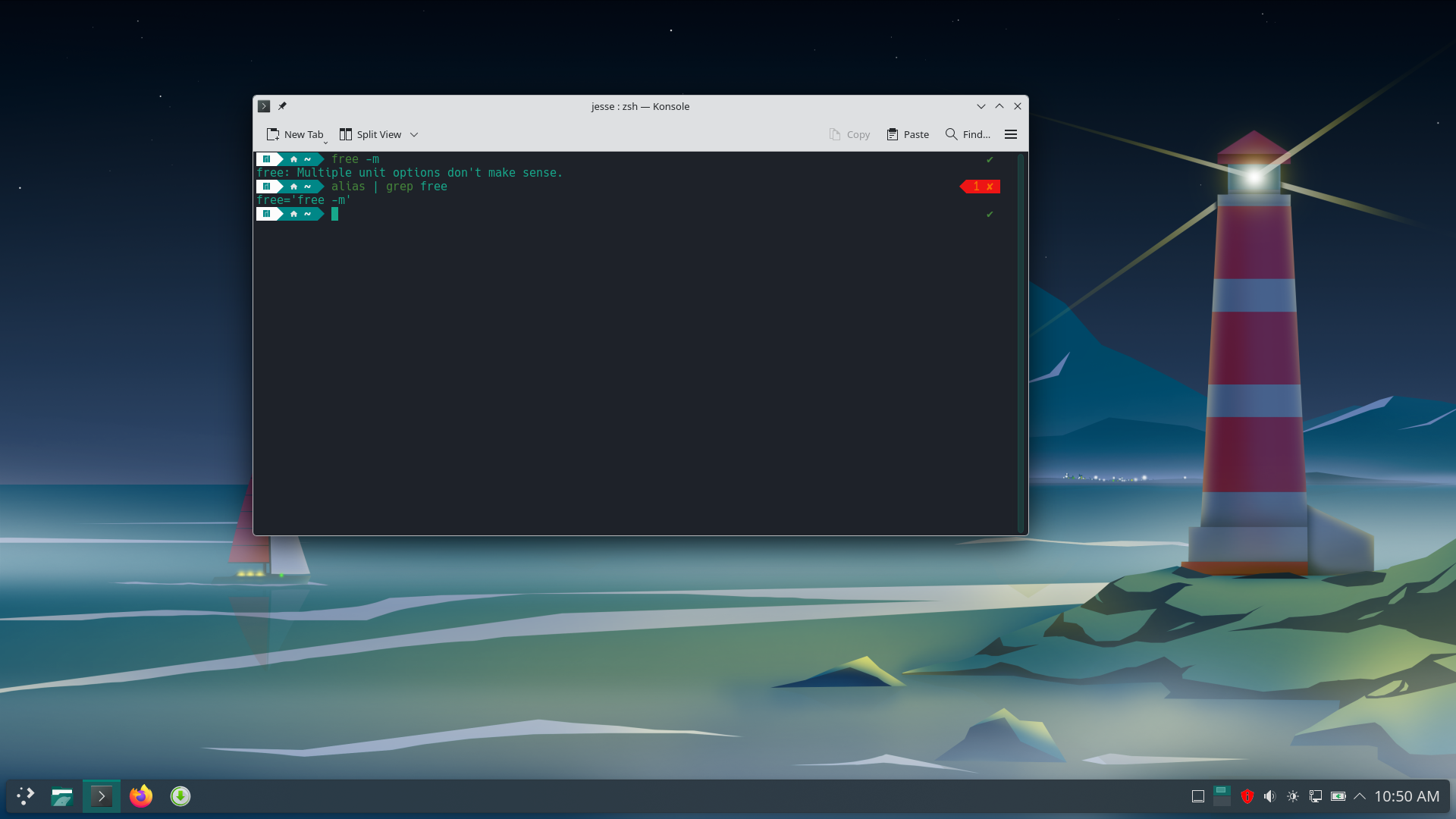 Manjaro desktop screenshot: 26.0 alias