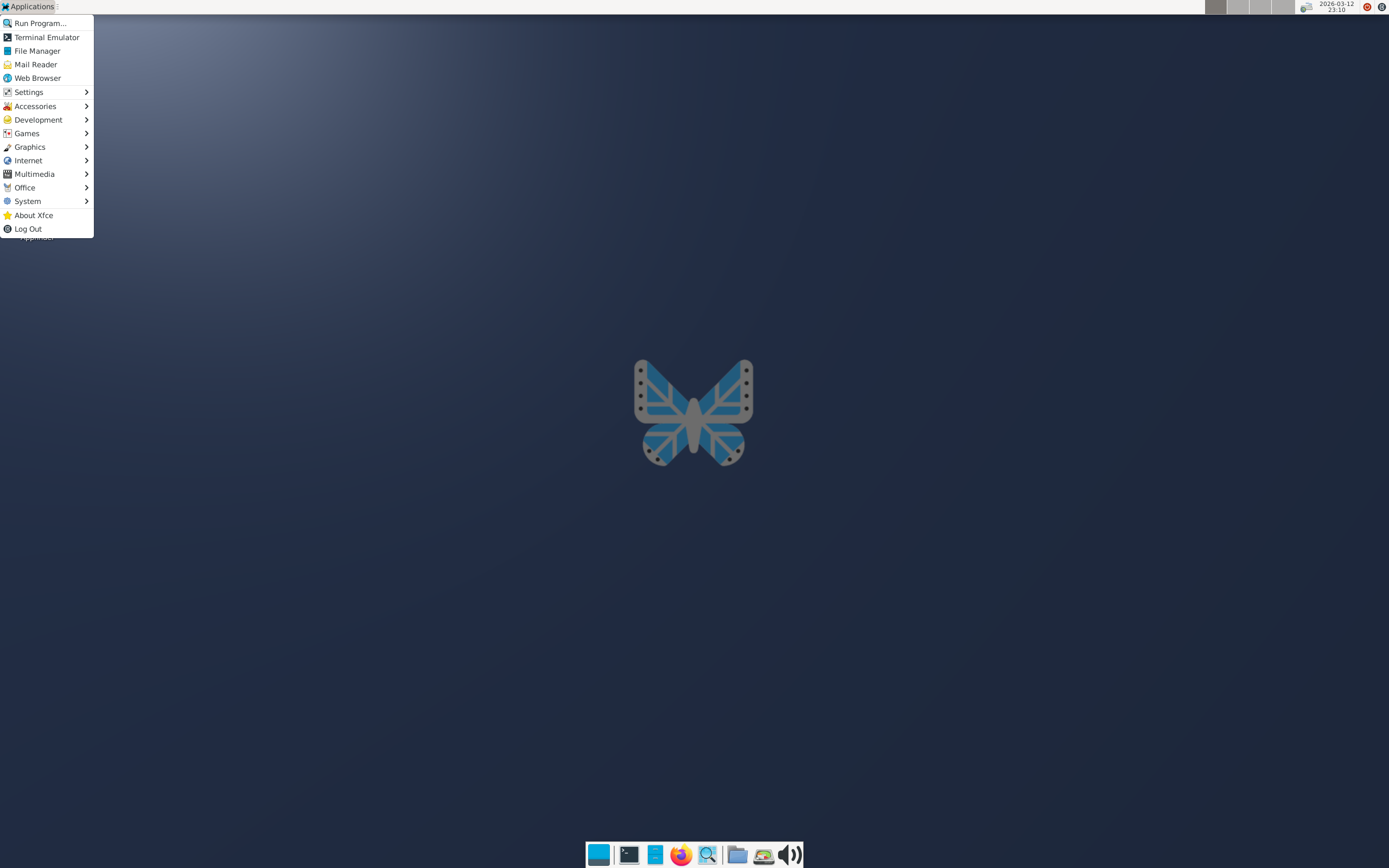 Mariposa desktop screenshot: 3.1.1