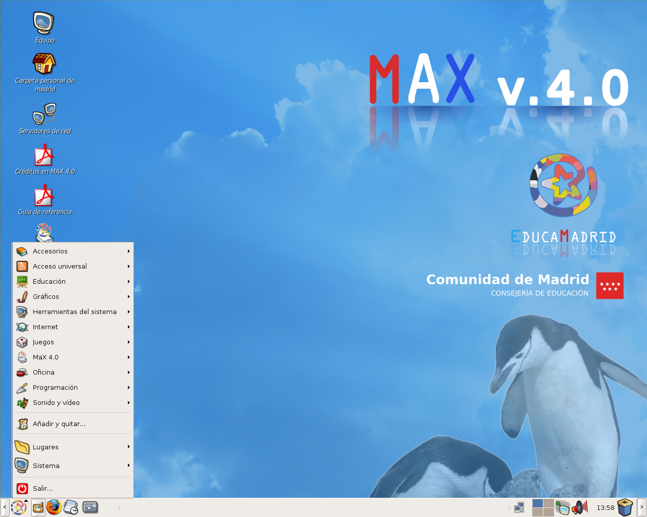 MAX desktop screenshot: 4.0
