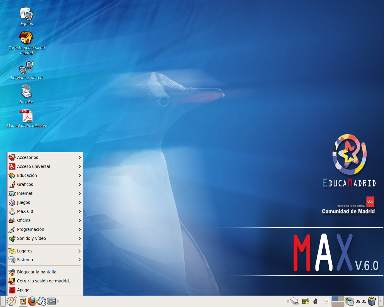 MAX desktop screenshot: 6.0.1
